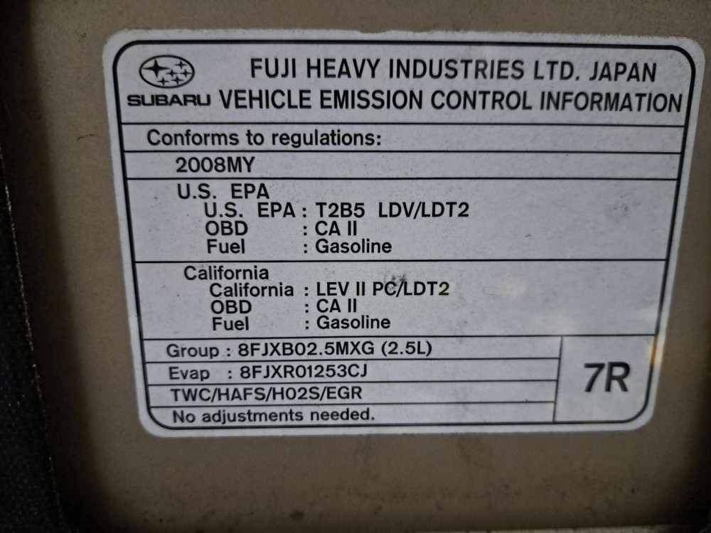 2008 Legacy Outback Jack Sku#4332284