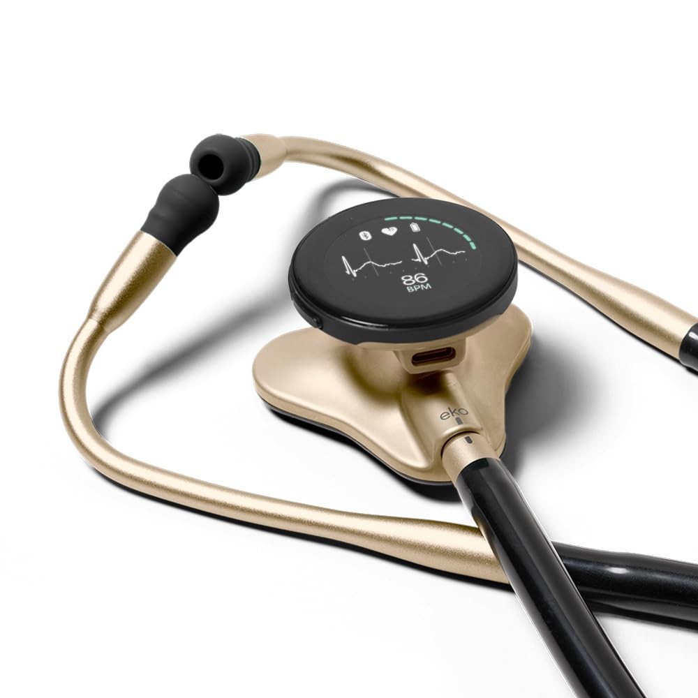 Eko CORE 500™ Digital Stethoscope — 40x Amplification, Active Noise Champagne