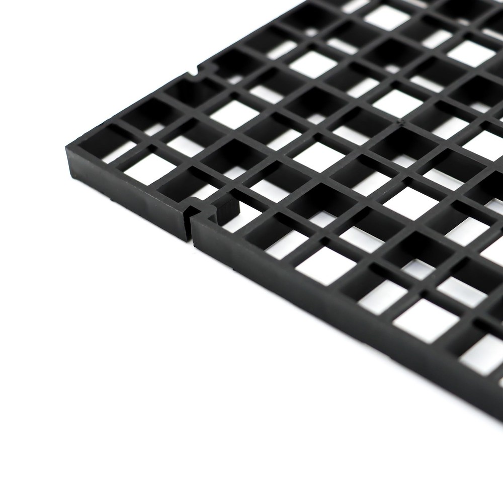 6 PCS Small Black Aquarium Fish Tank Divider Plastic Egg Crate Filter Bottom