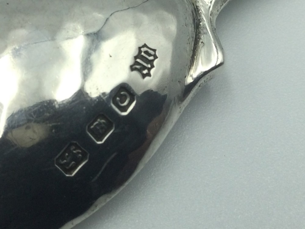 SOLID SILVER SPOON, OMAR RAMSDEN, ROSEMARY PATTERN, LONDON C1938