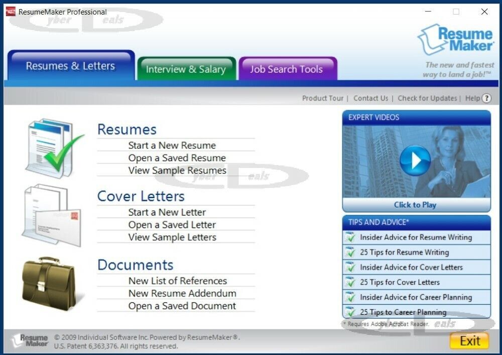 Resume Maker Professional 16 PC Windows New CD-ROM