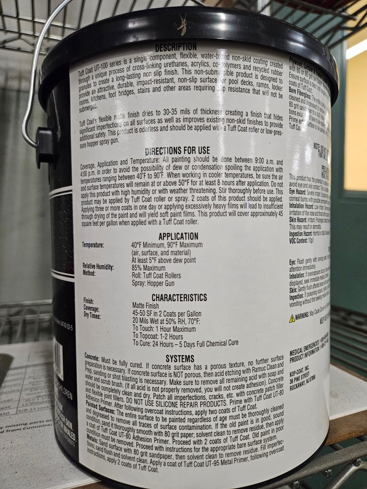 TUFFCOAT UT-101 RUBBERIZED PAINT