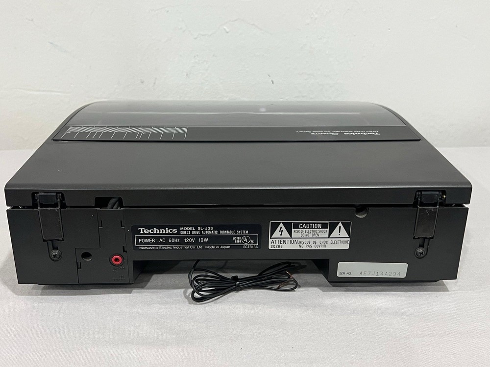 Technics SL-J33 Quartz Direct Drive Automatic Turntable Tested Working