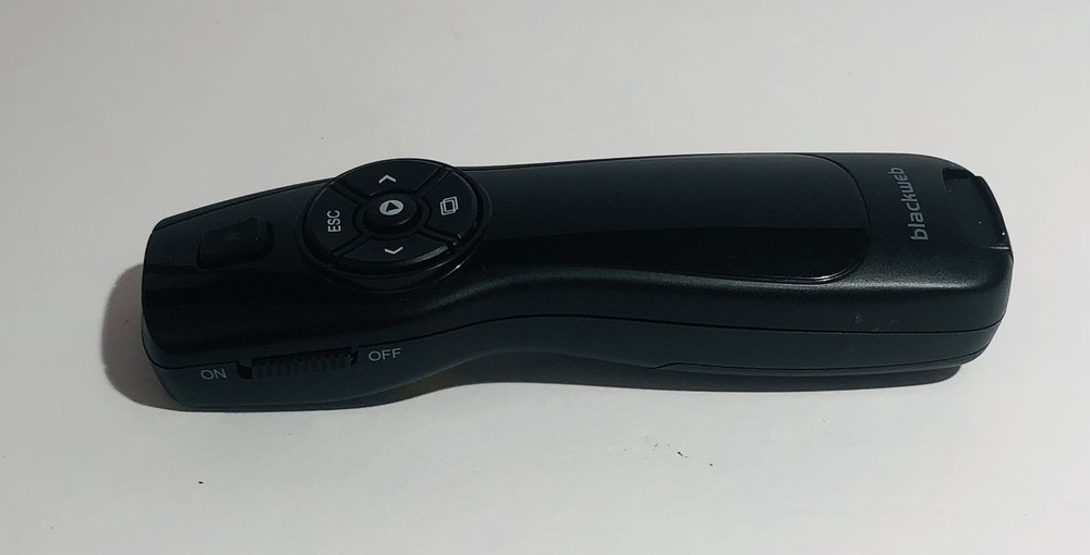 blackweb Wireless Presenter Pointer 2.4GHz USB Receiver 8 Buttons BWA18H0013