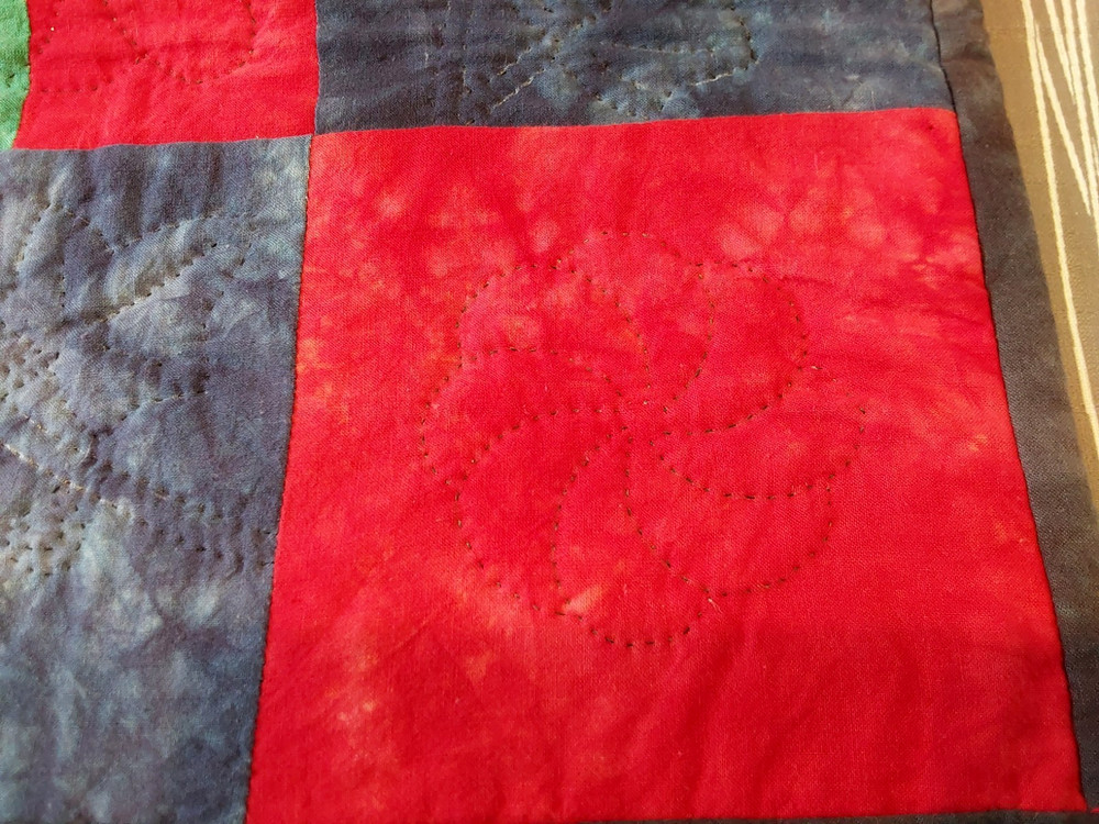 Homemade Patchwork Quilt Amish 30” Square