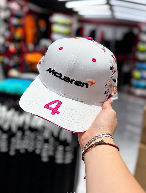 HOT McLaren F1 Lando Norris Miami GP Special Edition White Team Cap - NEW 2026