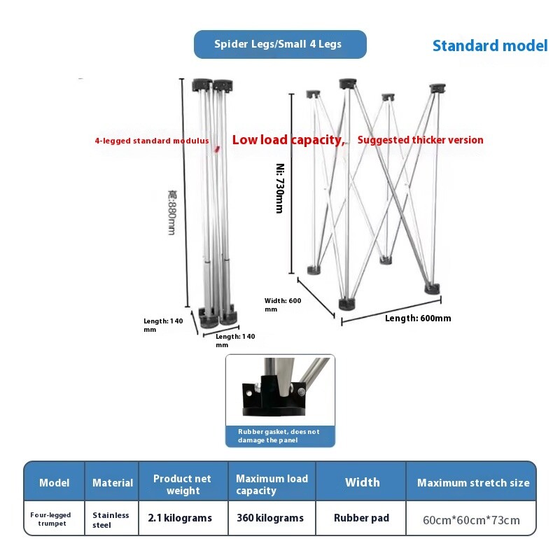 Spider Legs Multifunctional Wooden Workbench Telescopic Rail Stand Workbench