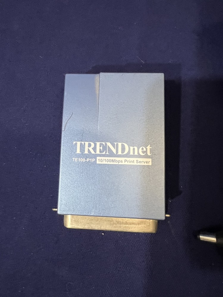 Trendnet TE100-P1P/A Parallel Port Network Print Server w/Power Adapter