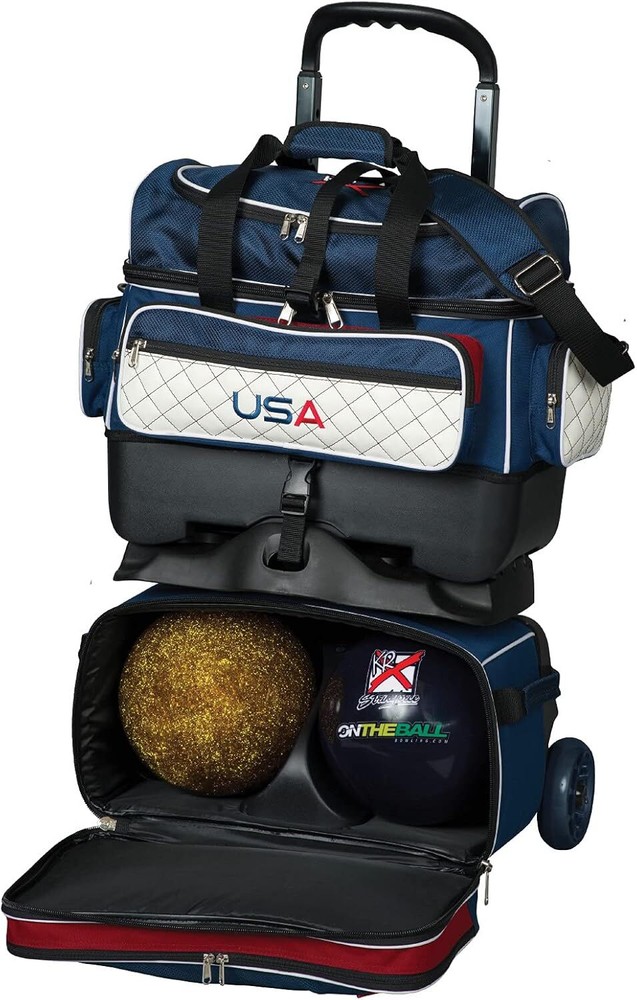 Strikeforce Royal Flush 4-Ball Roller Bowling Bag USA,new produc