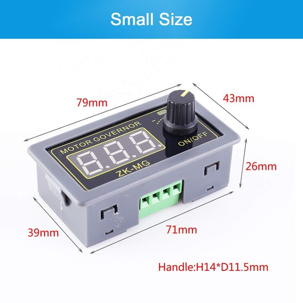 PWM DC Motor Driver 5V-24V 150W with Soft Start and Parameter Memory