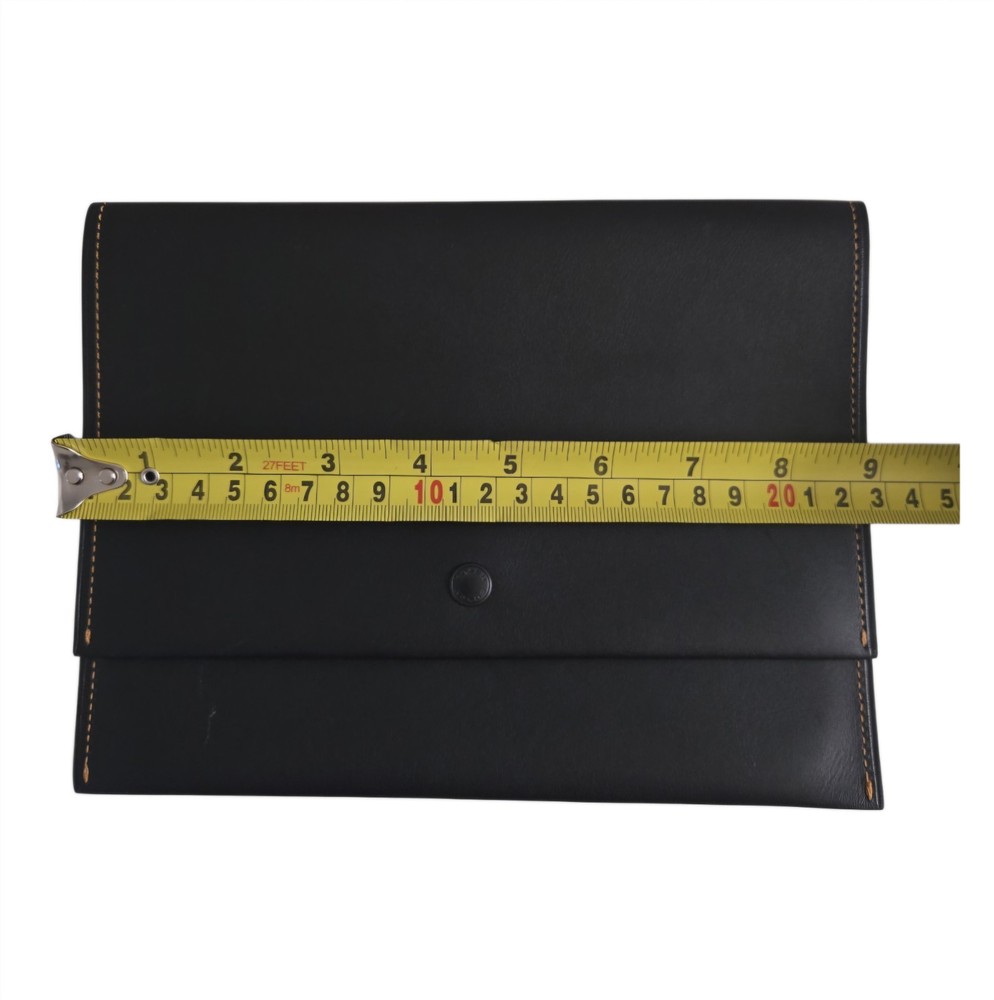 Coach Leather Travel Document Holder Black
