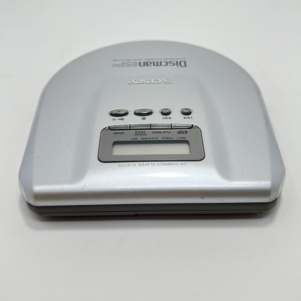 Sony Discman ESP2 Portable Personal CD Player Silver D-E775 Shock Protection