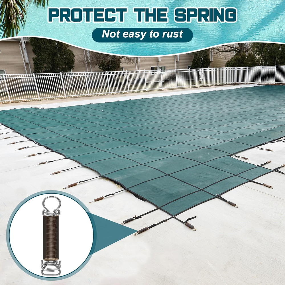 20PCS Pool Cover Spring Sleeves, Protective Swimming Pool Winter Cover Spring...