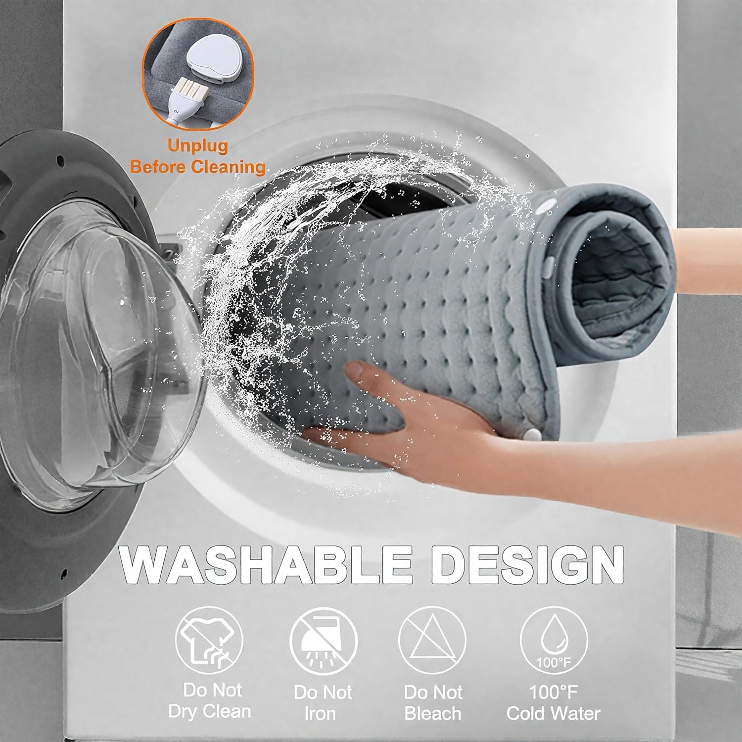 Extra Large Heating Pad 40"X20" XXL Electric Heating Pad Relieves Back Pain