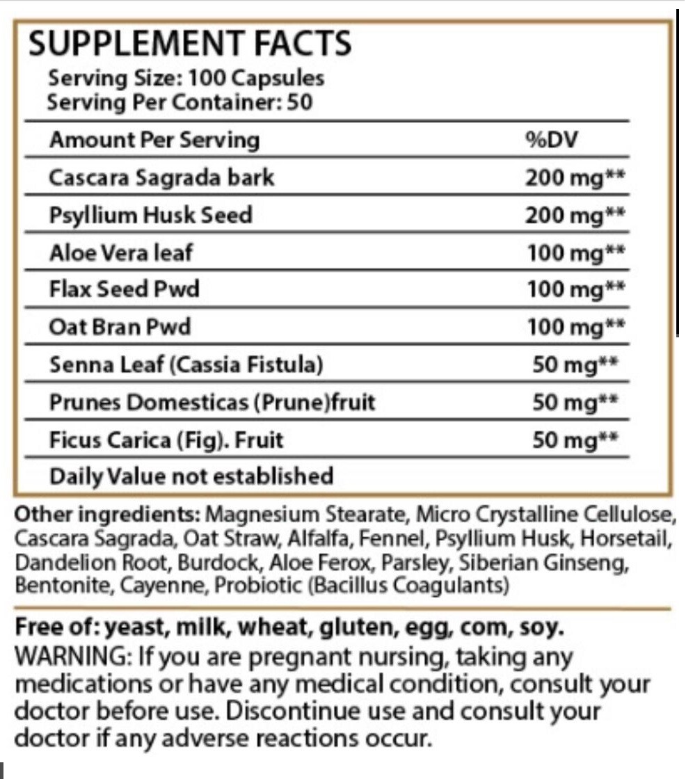 PARASITE DETOX BODY CLEANSE Complex Anti- PARASITE Support Cleanse 100 quick