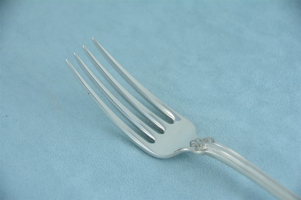 Tiffany & Co. Shell & Thread Sterling 6-3/4" Luncheon Dinner Fork No Monogram