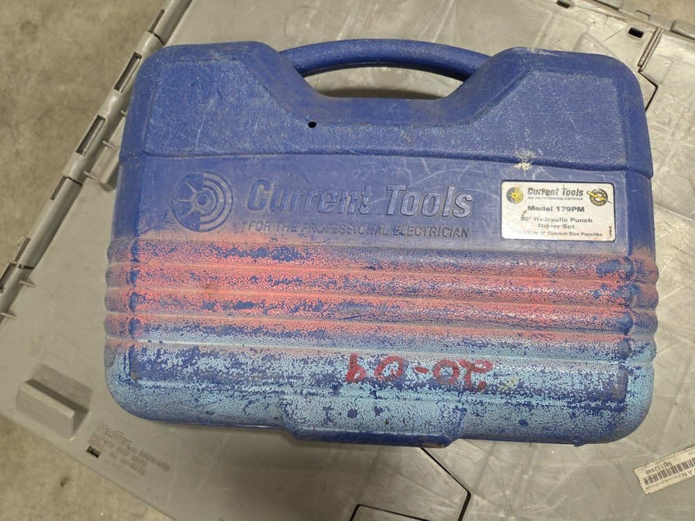 Current Tools Hydraulic Punch Driver Set 179PM with 1/2-2" Punches Plus Case