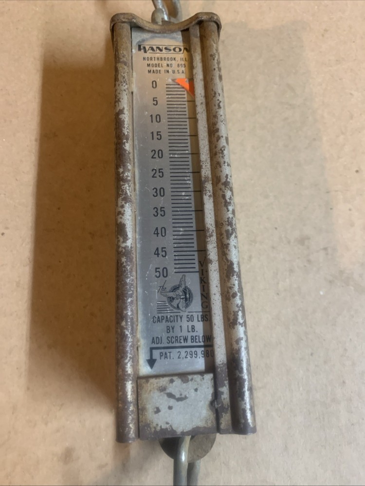 Vintage Hanson 50 Lb Spring Scale 895