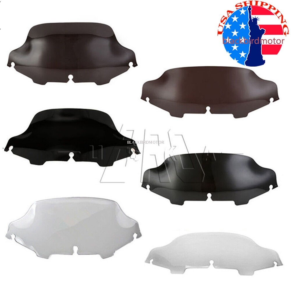 6/8" Wave Windshield Windscreen For Harley Touring Electra Street Glide 96-2013