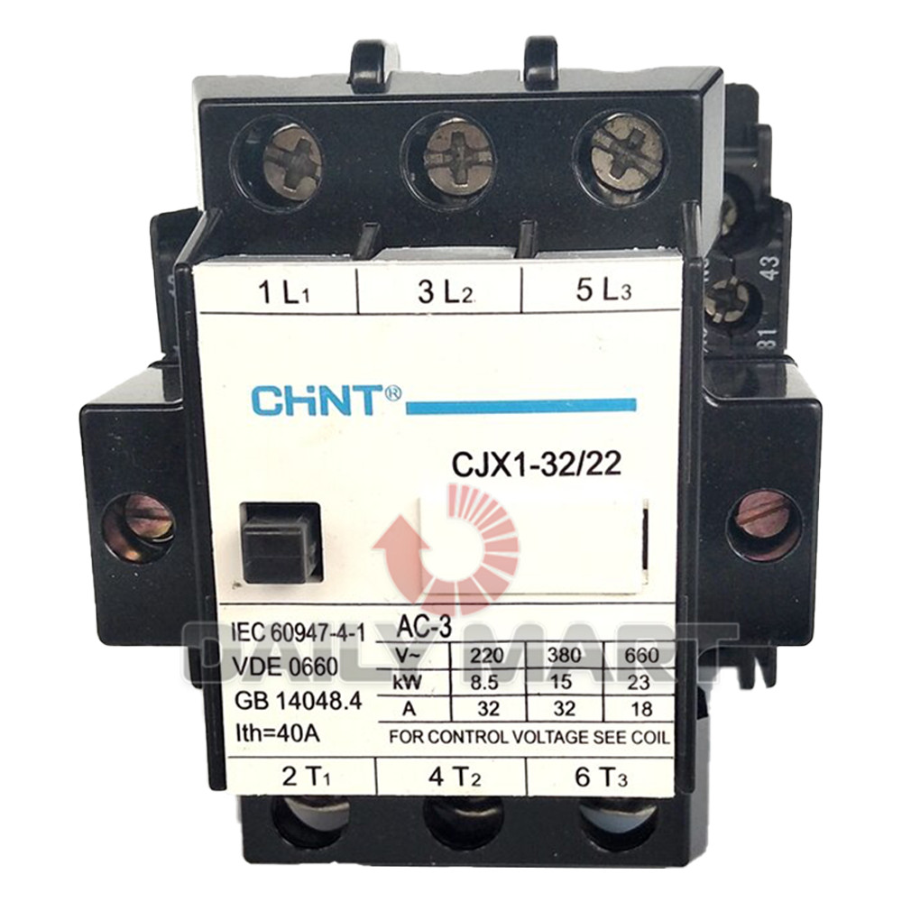 New In Box CHNT CJX1-32/22 AC Contactor