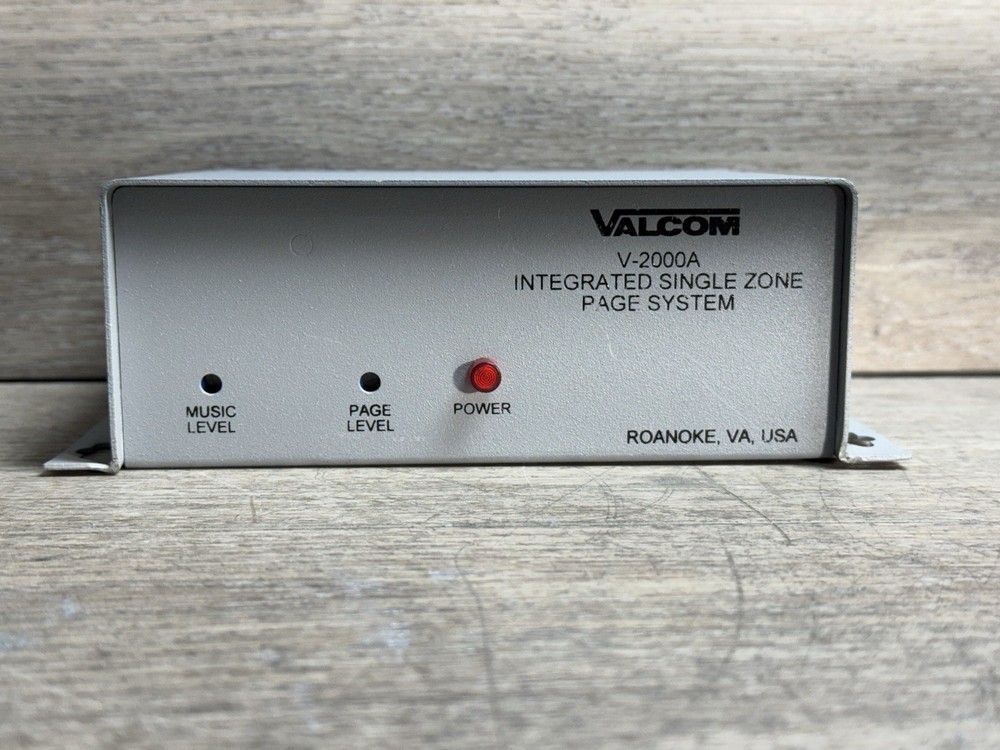 Valcom V-2000A 1 Zone One-Way Basic Integrated Page Control