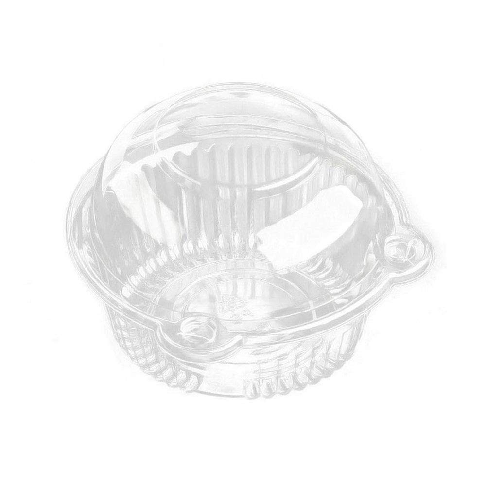 Cupcake Holders Individual Containers Disposable Clear Plastic Single Muffin