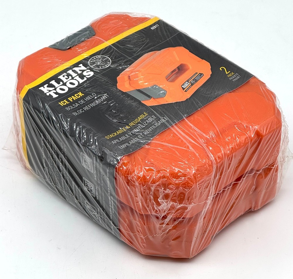 NEW 2PK Klein Tools 62811 Ice Packs Stackable & Reusable SEALED ~ Free Shipping
