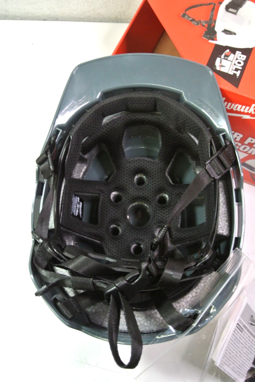 For Milwaukee 48-73-1337 Gray BOLT Front Brim Helmet - Type 2, Class E
