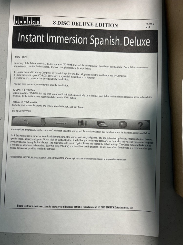 Topics Entertainment Instant Immersion Spanish 8 CD Set