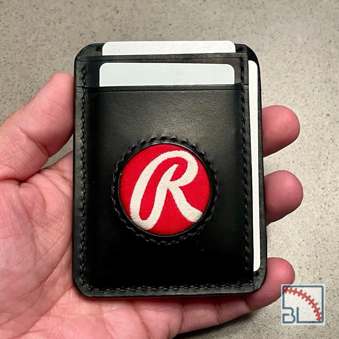 Rawlings W/ Logo Leather Baseball Glove Wallet / Card Holder