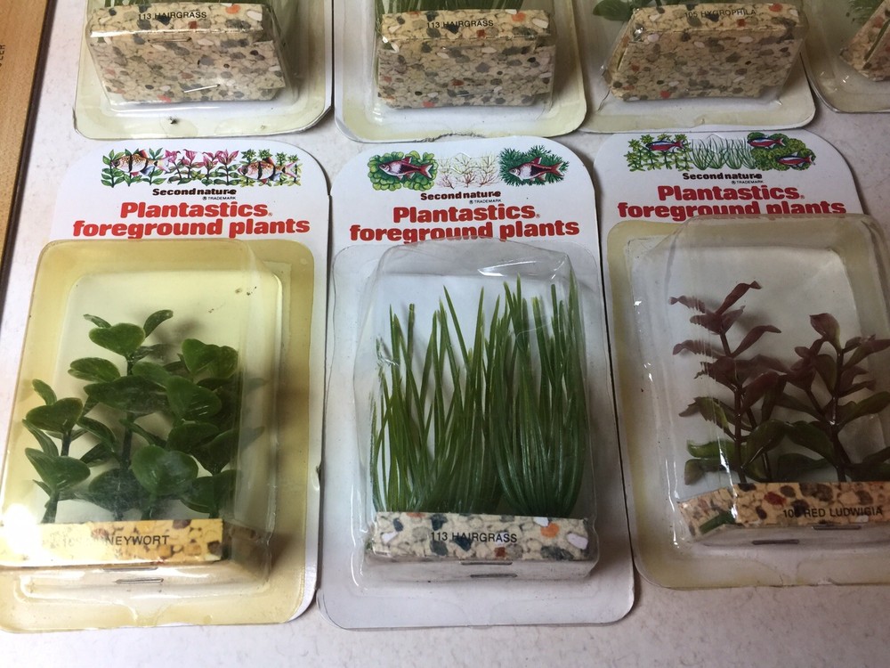 Second Nature Plastic Aquarium Plants 11 pieces