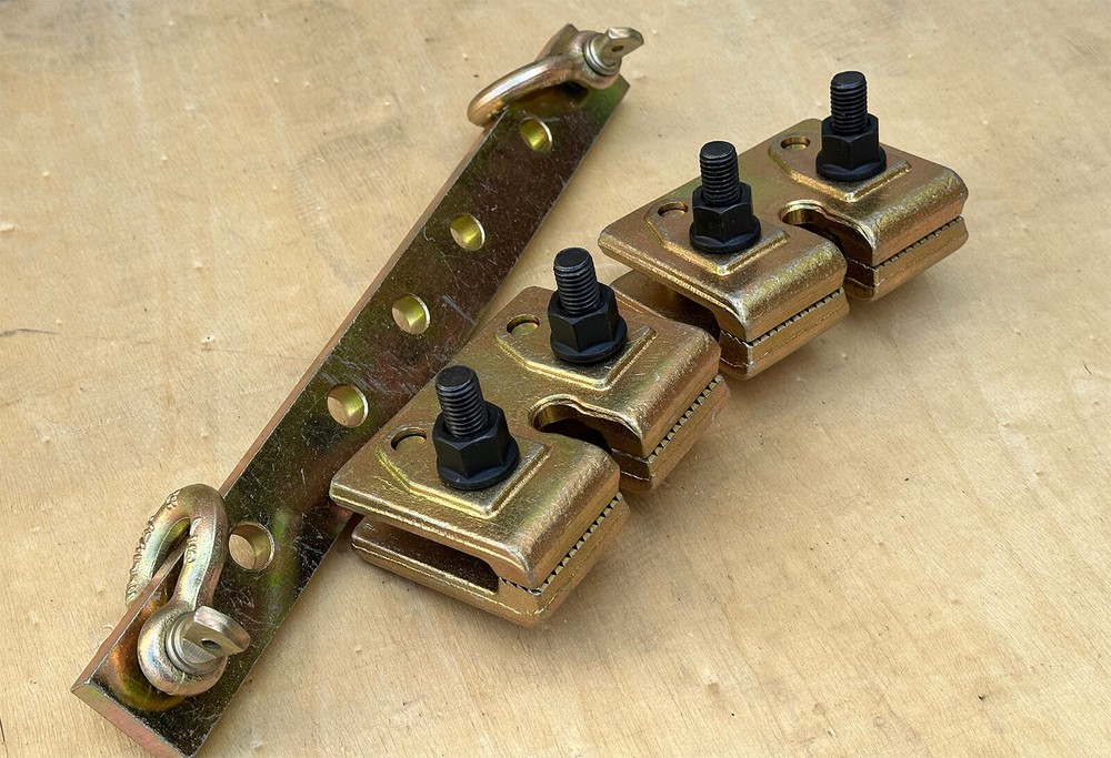 Double Clamps Multiple Way Pulling 4 Auto Body Frame Machine Rack Unibody Clamp