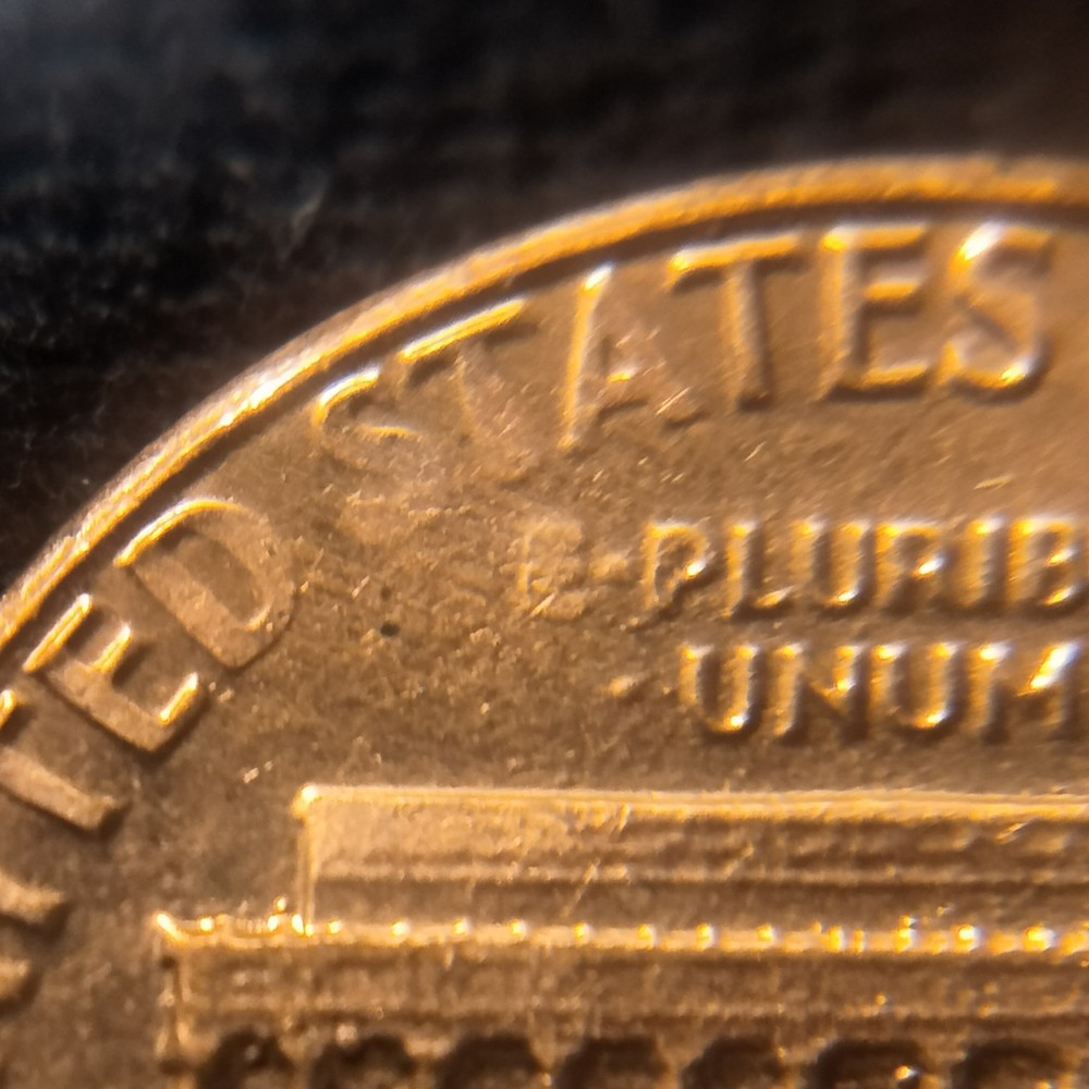 1982 p lincoln memorial cent Struck Thru Grease Errors