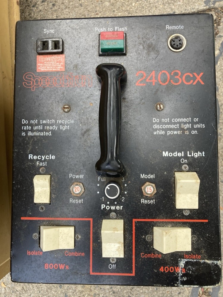 Speedotron 2403cx LV Trigger Variable Power Control Untested