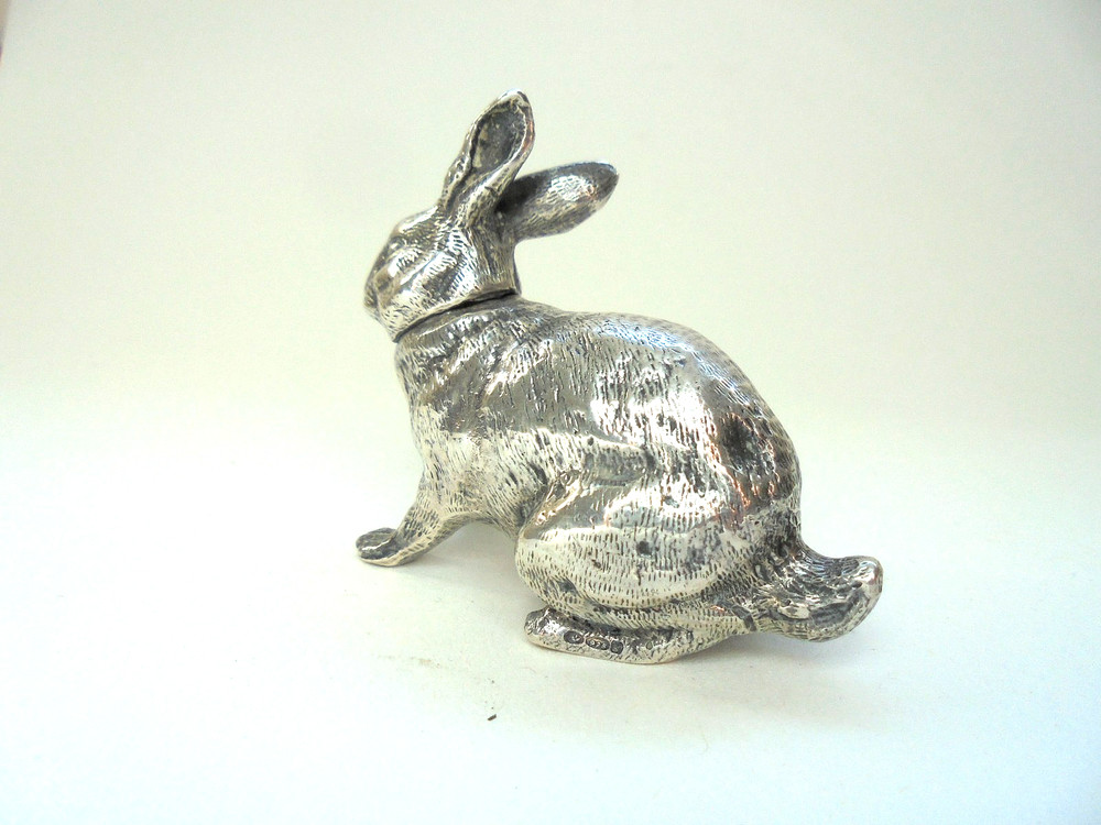 Sterling Silver Rabbit / Hare Pepperette Figure