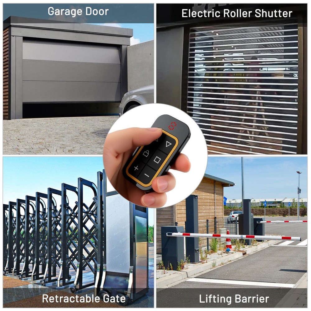 8-IN-1 Multi-Frequency Charging Wireless Remote Controller Universal Garage Gate