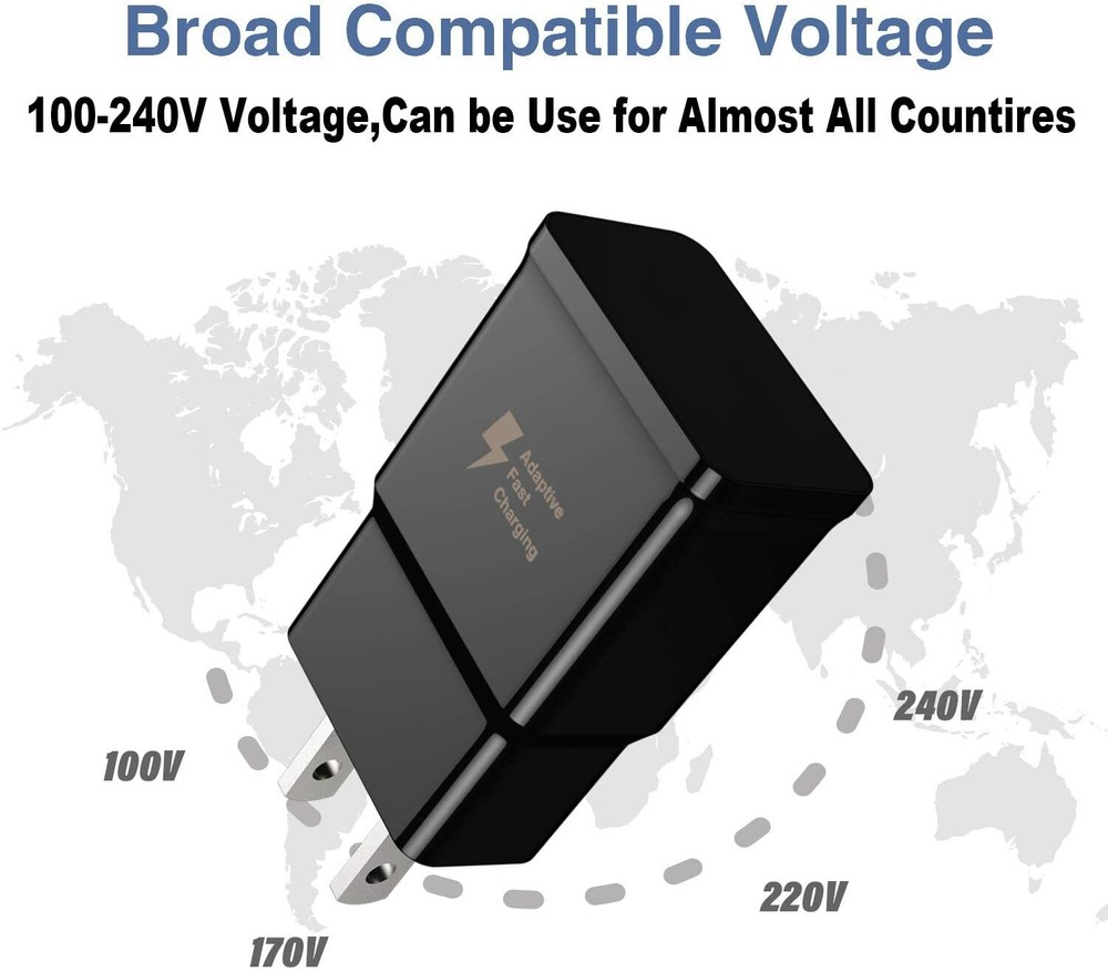 For Android Samsung US Plug Adaptive USB Fast Wall Charger Universal Adapter Lot