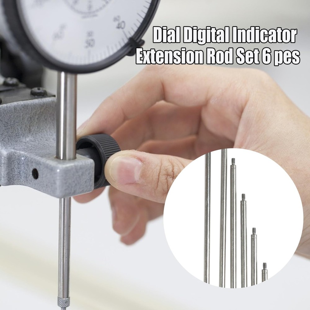 Dial Indicator Extension Stem Rod,6 Pieces Digital Extension...