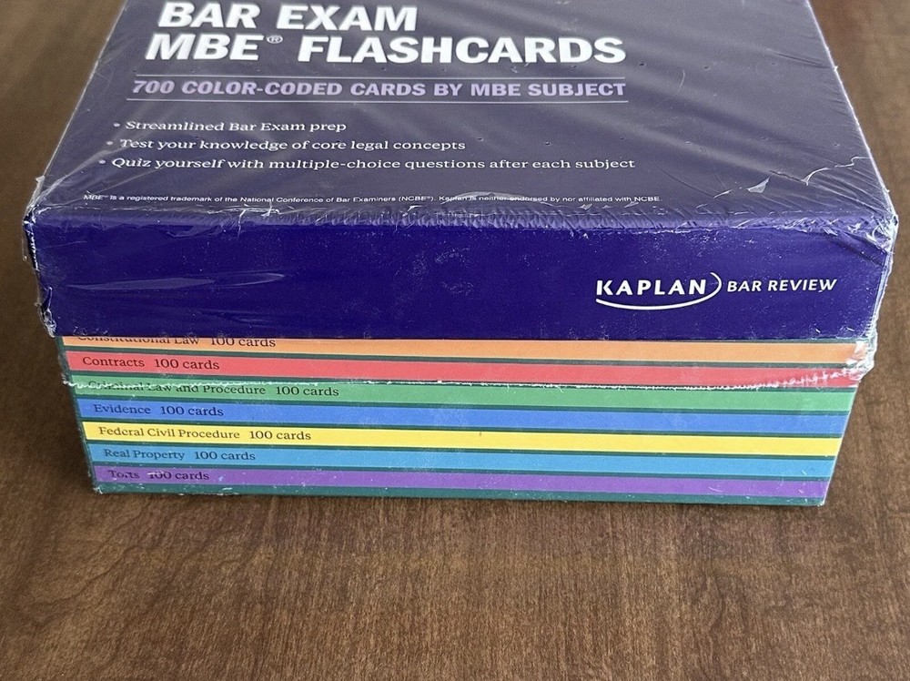 Kaplan Next Gen Bar Book And MBE flashcards Bundle