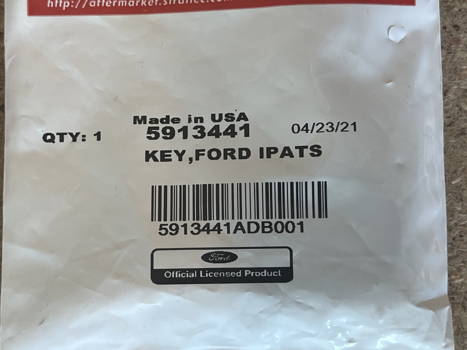 2 Pack OEM Ford Logo Transponder Keys - Strattec 5913441 C50