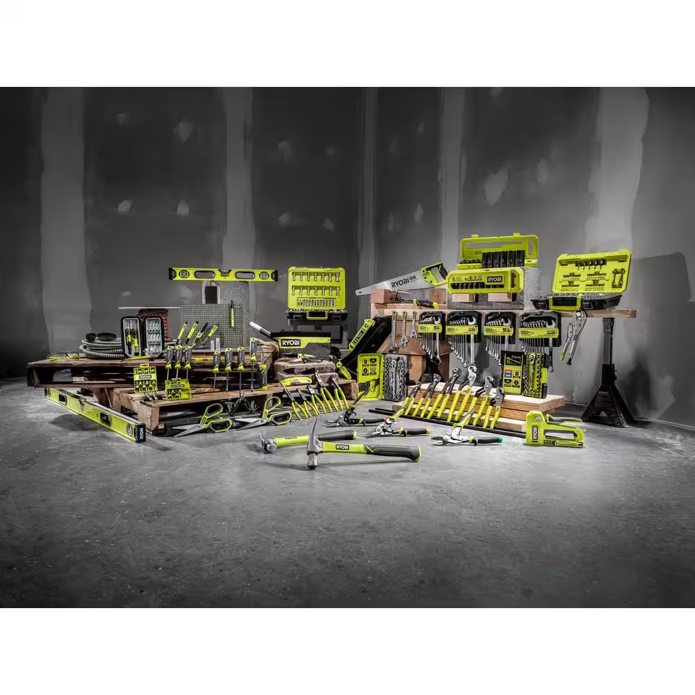 NEW Ryobi Multi-Bit 11in1 Screwdriver Cushion Grip Handle Bits and Nut Drivers