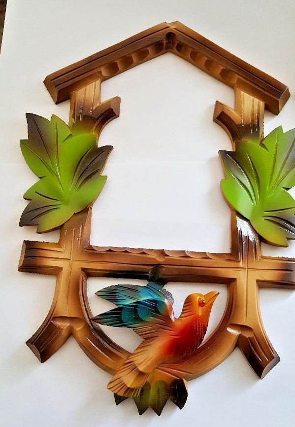 Cuckoo clock  case front Height 300mm Width 200 mm multi colors