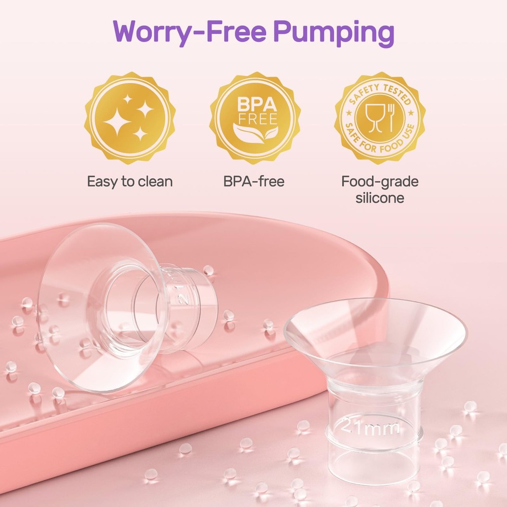 10PCS Silicone Flanges Insert Replacement Kit, Flange Sizing Kit 12/14/16/18/...