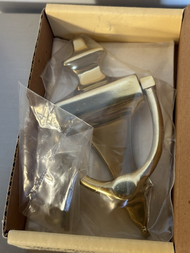 Large Solid Brass Door Knocker Vintage 6.5 X 3.5”