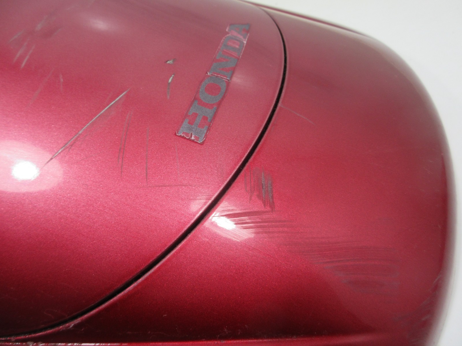 OEM HONDA 2005 F-12X TURBO AQUATRAX GPS BURGUNDY RED FRONT HOOD ASSEMBLY & LATCH