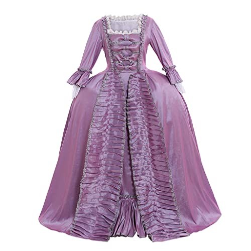 Women's Queen Marie Antoinette Rococo Ball Gown Gothic X-Large Purple