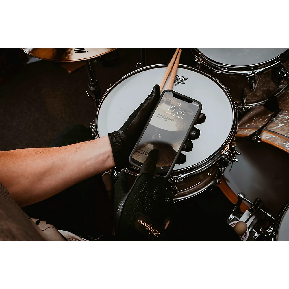 Zildjian Touchscreen Drummers Gloves Medium Black