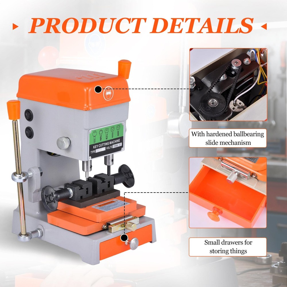 Multifunction Vertical Cutting Duplicating Machine Cutter Copier Tool 110V