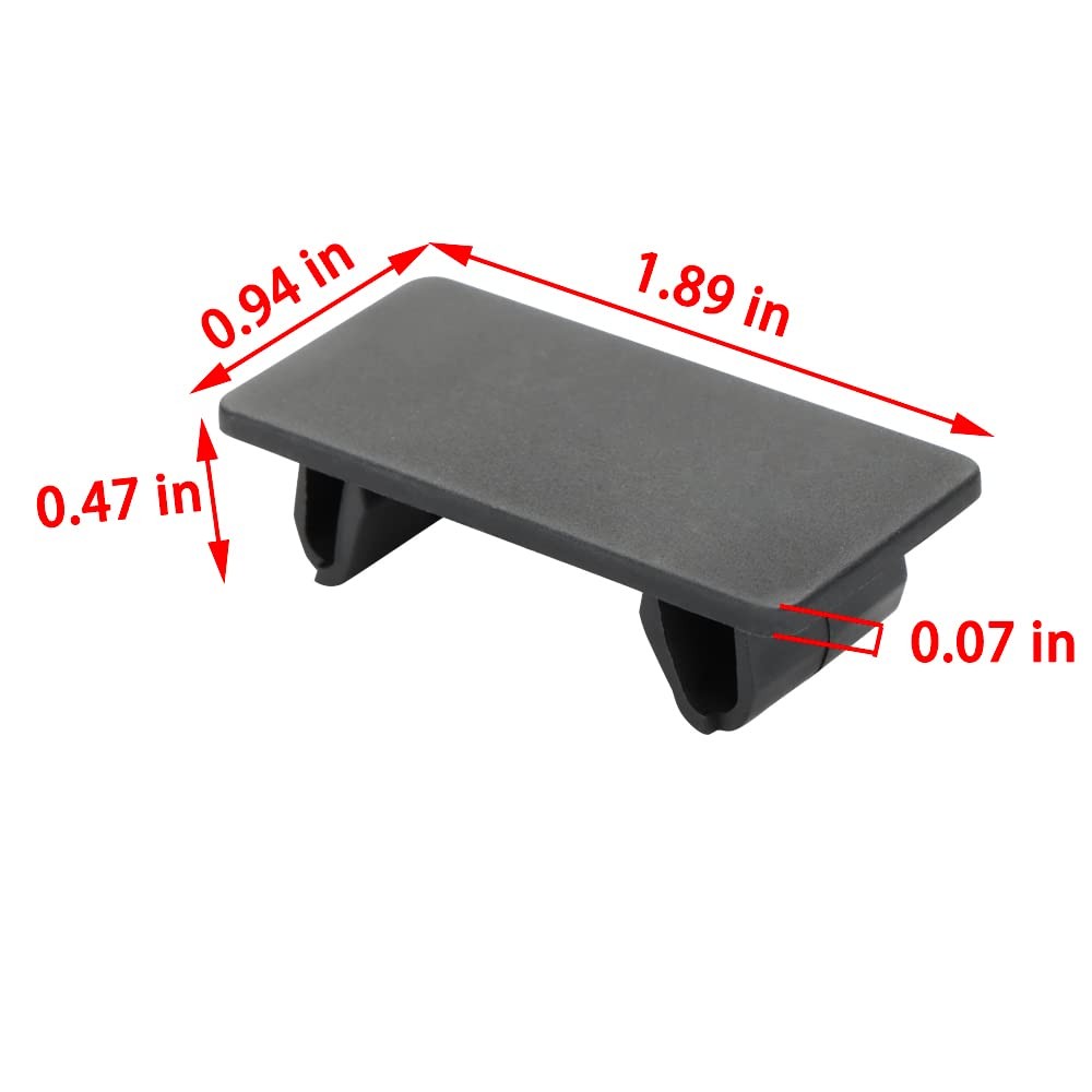 8 Pcs Rocker Switch Panel Cover ABS Rectangular Rocker Switch Blank Snap-in Hole