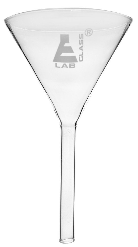 Filter Funnel, 5" Diameter - Plain 60? Angle - Borosilicate Glass - Eisco Labs